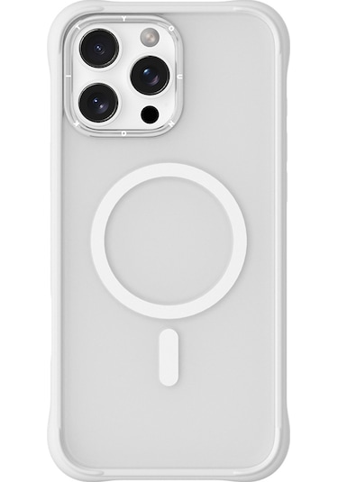 İphone Uyumlu 15 Pro Max Kılıf Magsafe Şarj Özellikli Airbagli Youngkit Dynamic 2 Serisi Kapak Beyaz