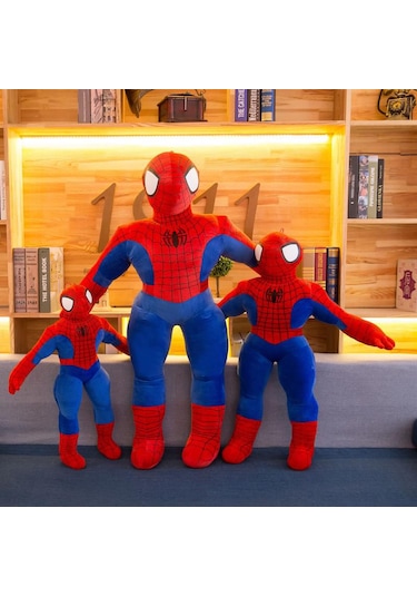Spider-man Peluş Oyuncak Uyku Arkadaşı 55 Cm Kırmızı - Mavi