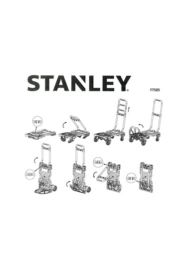 Stanley Ft585 70/137Kg Çok Fonksiyonlu Katlanır El Arabası