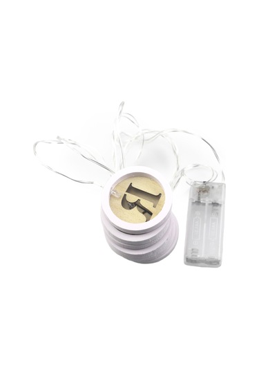 Wezone Ahşap Led Işık Süs - Ramazan Ve Bayramlar İçin Dekoratif Aydınlatma Pil Dahil Değil