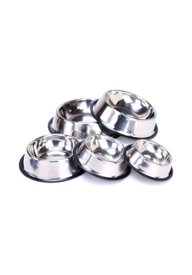 Büro Ev Ofis Evcil Pet Hayvanı İçin 34cm Paslanmaz Çelik Kedi Köpek Beslenme Mama Kabı