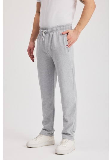 Siyah-lacivert-gri-antrasit Erkek Fermuarlı Cepli Nakış Detaylı Düz Paça Rahat Kesim Günlük 4'lü Eşofman Altı Çok Renkli