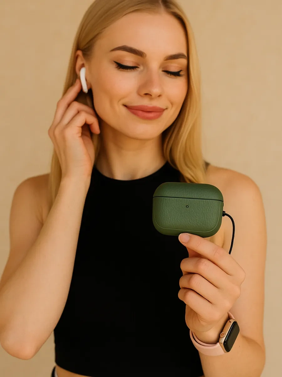 Qapla Airpods Pro 2 Kılıfı, Kulaklık Kılıfı Airpods 418362019 Khaki