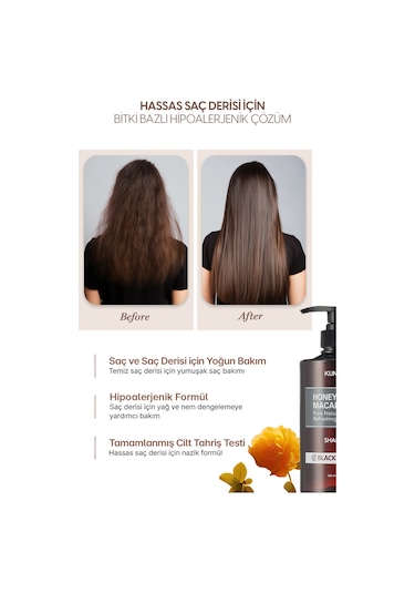 Kırılma Karşıtı Besleyici Bakım Şampuanı Kundal Honey&macadamia Nature Shampoo 500ml Pink Grapefruit