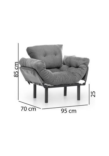 Pafu Nitta Tekli Kanepe - Gri