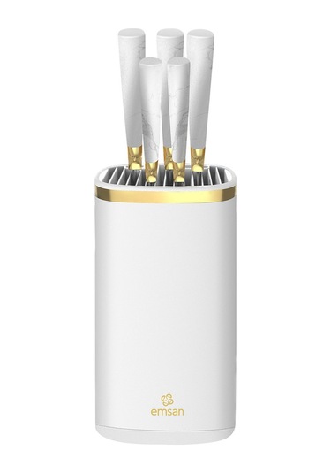Emsan Artisan German Steel Bıçak Seti Beyaz