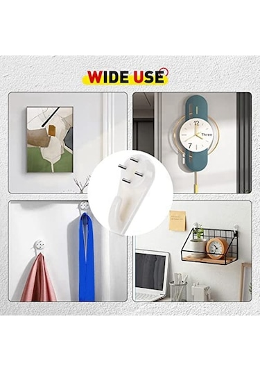 Dancemonkey Hasarlı Duvar Kancaları, Sıva/beton İçin, 40'lı Altın Set, Delme Yok Altın