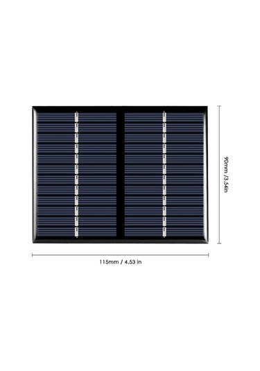 Pazly 1.5w 12v Polikristalin Silikon Güneş Paneli Dıy Güç Şarj Cihazı 115x90mm