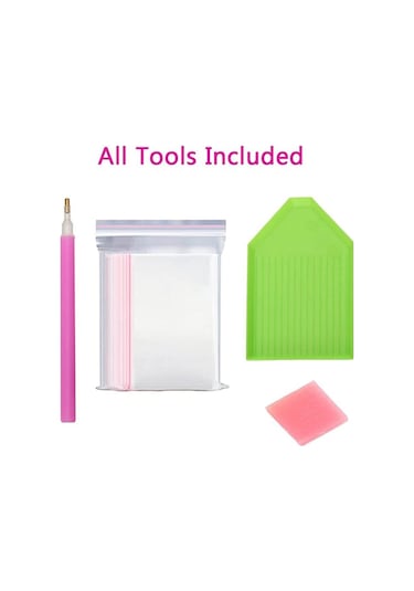 Siyah Beyaz Güçlü Tüy Kanatları 5d Diy Elmas Boyama Mozaik Resim Melek Duvar Dekor 40x50cm