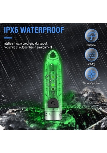 Ulzyvf Yüksek Tip Su Geçirmez Led Fener, 400lm Hk Beyaz, Ipx6 Dayanıklı Beyaz