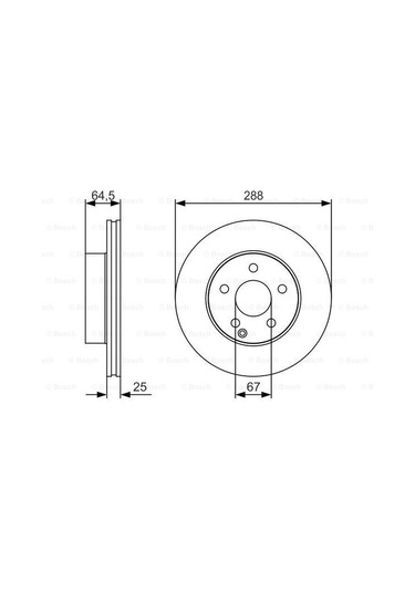 Mercedes C 204 C180 1.6Cgı 2009-2014 Bosch Ön Disk 2 Adet N11.2015