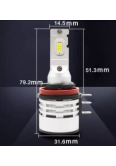 Mach Pro Serisi H15 Beyaz Led Xenon Far Ampül Zenon Led Ampul