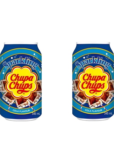 Chupa Chups Sparkling Cola Flavour - Kola Aromalı Gazlı İçecek 345 Ml 2 Adet