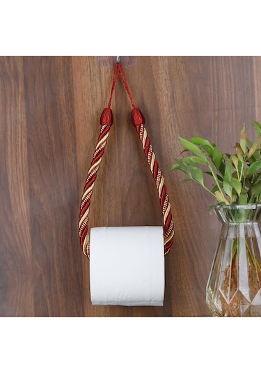 Kırmızı & Sarı 1 Adet Kağıt Havlu Tutucular Havlu Askısı Banyo Havlu Kancası Rulo Kağıt Havlu Tutucu Havlu Askısı Tuvalet İpi Vermek Çivisiz Bağlantı