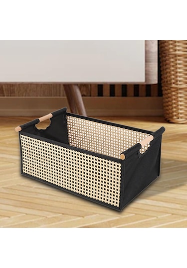 Suntek El Dokuma Depolama Sepeti Sağlam Çok 34,5cmx21cmx14cm