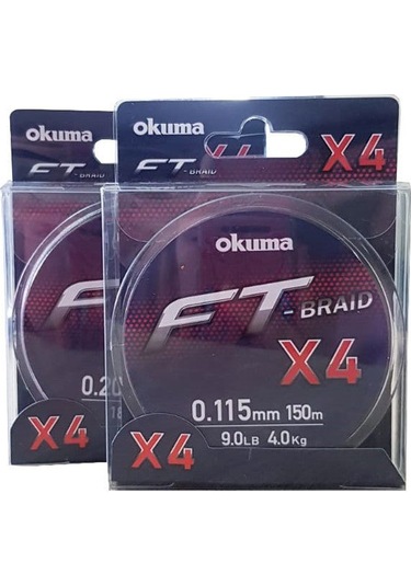 Okuma Ft- 4 Braided Line 150 Mt Grey Örgü İp