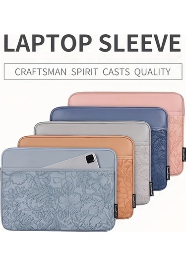 Techbloom Macbook Uyumlu Pro 14 İnç Pu Laptop Çantası Grey Notebook Taşıma Kılıfı Çanta "value":"mavi"