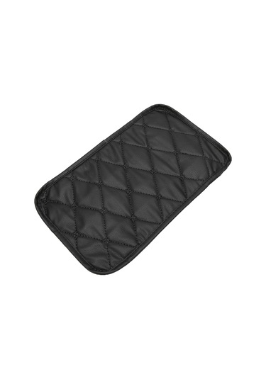 Fosenze Araba Kol Dayama Kutusu Kılıfı Pu Deri Su Geçirmez Toz Proof Esnek Bandlı Evrensel Uyumlu Temizlenmesi Kolay 29x17cm Siyah