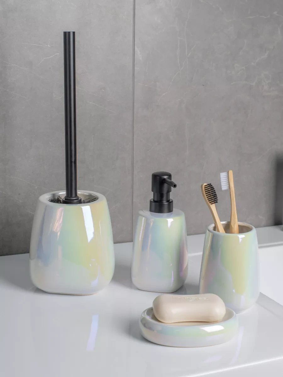 Fora Diş Fırçaları İçin Banyo Veya Mutfak Masasına Uyumlu Seramik Bardak 226058136 Beyaz