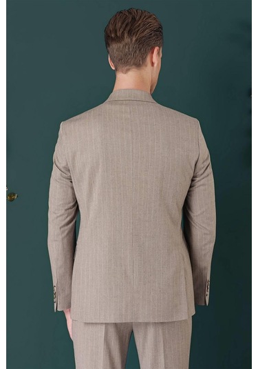 C 652 Slim Fit Bej Spor Ceket Bej