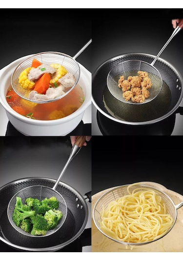 Psw Paslanmaz Çelik Süzgeç Kepçe, Kızartma Ve Kazan İçin 197804066