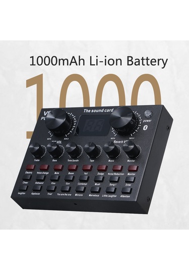 Hfambition V8plus Dışarıdaki Ses Kartı Seti: 16 Canlı Efekt, 3 Ses Değiştirme, Bt Akompaniman, İki Telefon İle Canlı Yayın, Bilgisayar Uyumlu