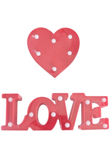 Homyl Led Lover Heart Light Sevgililer Günü Hediyesi Kırmızı Kırmızı