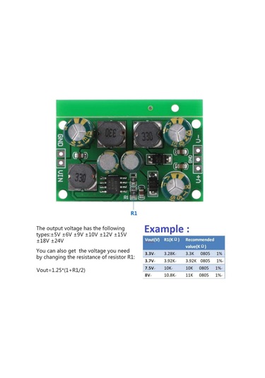 Qianfan Pozitif Ve Negatif Dc/dc Voltaj Regülatörü, Yukarı