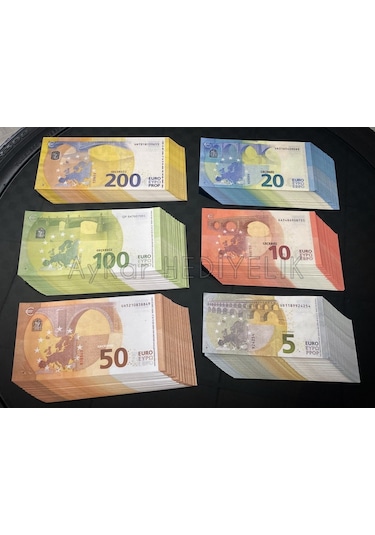 Aykar 600 Adet Euro Geçersiz Düğün Film Dizi Paraları