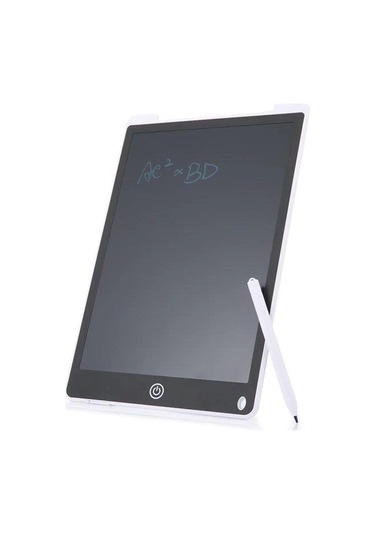 T12 Beyaz Writing Tablet Lcd 12 Inç Dijital Kalemli Çizim Yazı Tahtası Beyaz