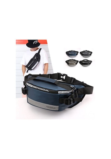 Haoshuai Erkek Bel Ve Göğüs Çantası (Hs-1106) - Lacivert