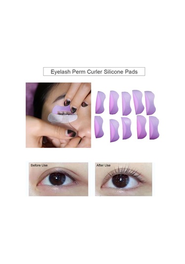 Vkemall 5 Çift Kirpik Perm Makinesi Silikon Ped Seti - Kök Kaldırma Ve Kıvırma İçin Profesyonel