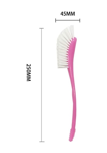 Flybuy 2 Adet Naylon Bebek Şişe Fırçası, Temizleyici Çocuk Şişe Fırçası, 45x250 Mm, Mavi/pembe