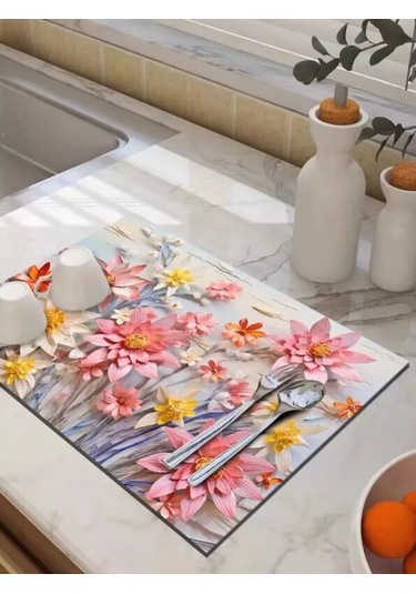 Todıklevakına Bulaşık Kurutma Minderi 244573829 Beyaz