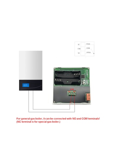 Mufunye Beyaz Işıklı Lcd Ekranlı, Dokunmatik Tuşlu, 5+2 Haftalık Programlanabilir, Çocuk Kilidi Ve Düşük Sıcaklık Korumalı, Pilli Kombi Termostati Piller Dahil Değil