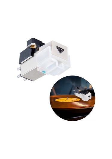 Manyetik Kartuş Stylus Yüksek Hassasiyetli Yedek Evrensel Plak Çalar Magnet Turntable Kartuşu Konik Elmas Stylus İle Plak Çalar İçin