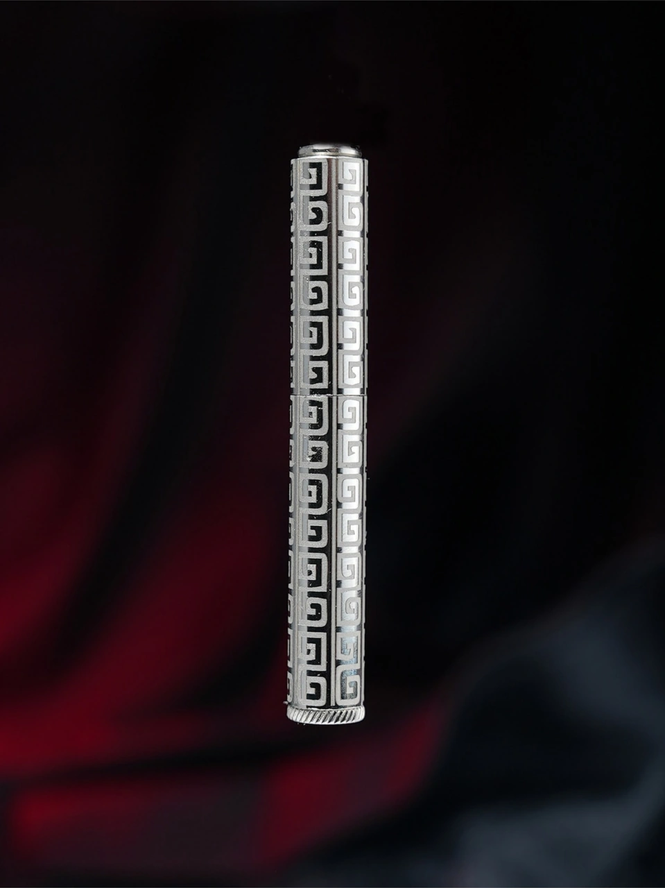 Caka Lighter Labirent Desenli Slim Çakmak Gümüş