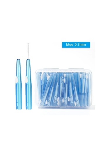 30 Adet/kutu Kürdan Diş Arası Fırça 0.6-1.5mm Diş Arasında Temizleme Ağız 0.7mm Straight Shape