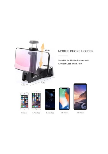 Mufunye Gizli Kilitleme Kanca Ve Telefon Tutucu 2'li Araç Başı Yastığı Aksesuarı - 360 Döner, Arka Koltuk İçin Kolay Kurulum - Gümüş GÜMÜŞ