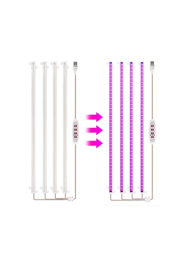 Led Bitki Büyümek Işık Şeritleri 8 W 84 + 84 Led 22.7 Lm Kırmızı Mavi Işık