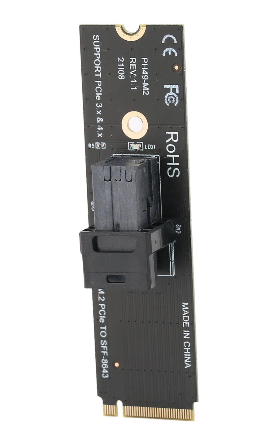 Xiyyadms M.2 Nvme'den U.2'ye Pcı-e4.0 Dönüştürücü Adaptör Kartı - 64gt/s Hız, Sff8643 Arayüzü, Kararlı Performans Ph49-m2