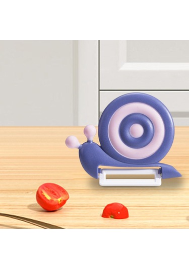 Homyl Sebze Soyucu Seramik Bıçaklı Mutfak Aleti Havuçlar Sebzeler Mor