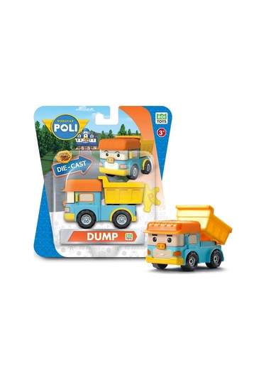 Robocar Poli Metal Araç Karakter Figürler - Dump 83164 Standart
