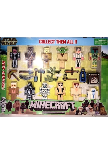 Minecraft 23 Parça Aksesuarlı Star Wars Serisi Oyuncak Minecraft