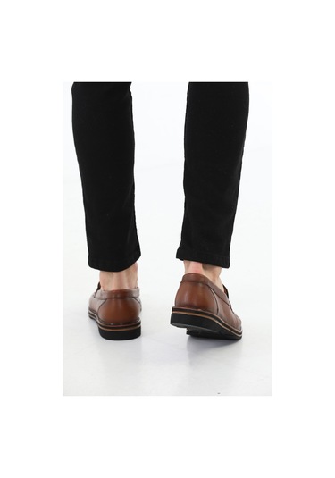 M.Karaca Hakiki Deri Ortopedik Taban Klasik Erkek Ayakkabı Açık K