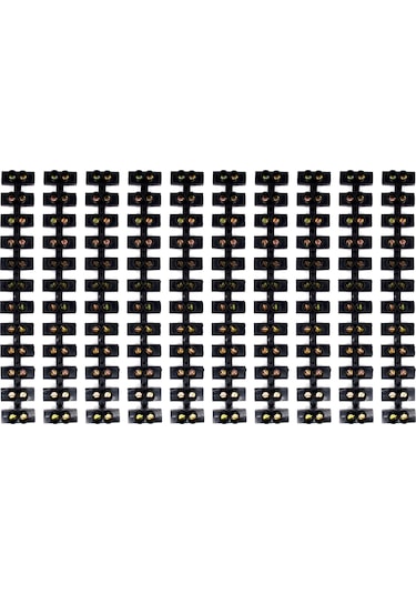 10 Adet No4 Siyah Sıra Klemens Maks. 6mm² Kabloya Kadar
