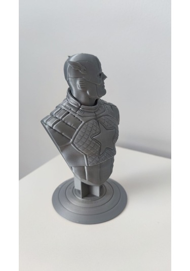 Captain America - Kaptan Amerika Gri Figür / Büst - Biblo 13 Cm