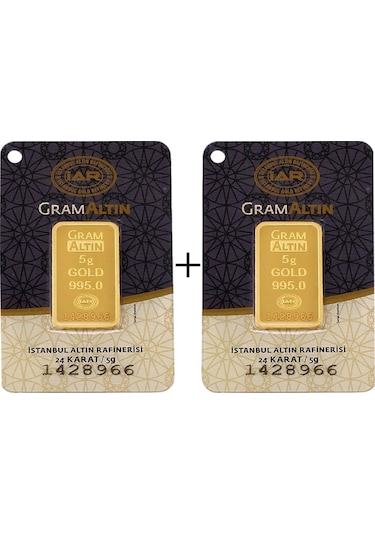 10 Gram 24 Ayar Külçe Altın (5+5)