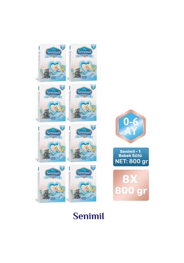 Senımıl 1 Bebek Sütü 800 G 8 Adet