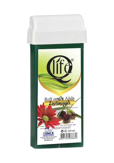 Qlife Zeytinyağlı Kuru Ciltler için Roll-On Sir Ağda 100 ML